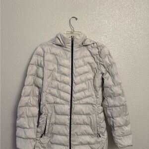 32 Degrees Women's Light Gray Puffer Jacket